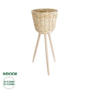glo-20582-20582_00 GLOBOSTAR® ARTIFICIAL GARDEN LIMNOS 20582 ΔΙΑΚΟΣΜΗΤΙΚΟ ΠΛΕΚΤΟ ΚΑΣΠΩ ΓΛΑΣΤΡΑ - FLOWER POT Μ