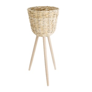 glo-20582-20582_2 GLOBOSTAR® ARTIFICIAL GARDEN LIMNOS 20582 ΔΙΑΚΟΣΜΗΤΙΚΟ ΠΛΕΚΤΟ ΚΑΣΠΩ ΓΛΑΣΤΡΑ - FLOWER POT Μ