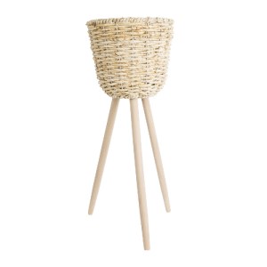 glo-20582-20582_3 GLOBOSTAR® ARTIFICIAL GARDEN LIMNOS 20582 ΔΙΑΚΟΣΜΗΤΙΚΟ ΠΛΕΚΤΟ ΚΑΣΠΩ ΓΛΑΣΤΡΑ - FLOWER POT Μ