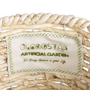 glo-20582-20582_7 GLOBOSTAR® ARTIFICIAL GARDEN LIMNOS 20582 ΔΙΑΚΟΣΜΗΤΙΚΟ ΠΛΕΚΤΟ ΚΑΣΠΩ ΓΛΑΣΤΡΑ - FLOWER POT Μ