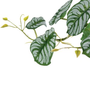 glo-20601-20601_5 GLOBOSTAR® ARTIFICIAL GARDEN HANGING ALOCASIA 20601 ΤΕΧΝΗΤΟ ΔΙΑΚΟΣΜΗΤΙΚΟ ΚΡΕΜΑΣΤΟ ΦΥΤΟ ΑΛΟ
