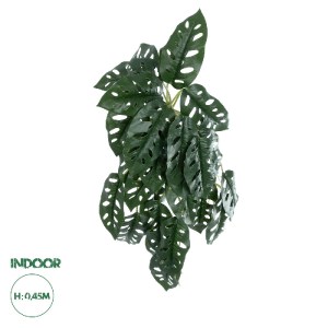glo-20608-20608_0 GLOBOSTAR® ARTIFICIAL GARDEN MONSTERA HANGING PLANT 20608 - ΤΕΧΝΗΤΟ ΔΙΑΚΟΣΜΗΤΙΚΟ ΚΡΕΜΑΣΤΟ 