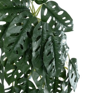 glo-20608-20608_3 GLOBOSTAR® ARTIFICIAL GARDEN MONSTERA HANGING PLANT 20608 - ΤΕΧΝΗΤΟ ΔΙΑΚΟΣΜΗΤΙΚΟ ΚΡΕΜΑΣΤΟ 