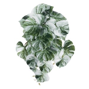 glo-20609-20609_2 GLOBOSTAR® ARTIFICIAL GARDEN ALBINO MONSTERA HANGING PLANT 20609 - ΤΕΧΝΗΤΟ ΔΙΑΚΟΣΜΗΤΙΚΟ ΚΡ