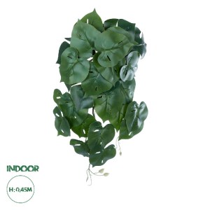 glo-20613-20613_0 GLOBOSTAR® ARTIFICIAL GARDEN MONSTERA HANGING PLANT 20613 - ΤΕΧΝΗΤΟ ΔΙΑΚΟΣΜΗΤΙΚΟ ΚΡΕΜΑΣΤΟ 