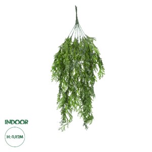glo-20616-20616_0 GLOBOSTAR® ARTIFICIAL GARDEN THUJA HANGING BRANCH 20616 ΤΕΧΝΗΤΟ ΚΡΕΜΑΣΤΟ ΔΙΑΚΟΣΜΗΤΙΚΟ ΚΡΕΜ