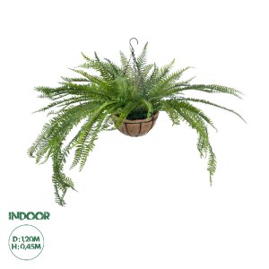 glo-20624-20624_0 GLOBOSTAR® ARTIFICIAL GARDEN FERN HANGING PLANT 20624 ΤΕΧΝΗΤΟ ΚΡΕΜΑΣΤΟ ΔΙΑΚΟΣΜΗΤΙΚΟ ΦΥΤΟ Φ