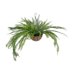 glo-20624-20624_2 GLOBOSTAR® ARTIFICIAL GARDEN FERN HANGING PLANT 20624 ΤΕΧΝΗΤΟ ΚΡΕΜΑΣΤΟ ΔΙΑΚΟΣΜΗΤΙΚΟ ΦΥΤΟ Φ
