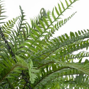 glo-20624-20624_4 GLOBOSTAR® ARTIFICIAL GARDEN FERN HANGING PLANT 20624 ΤΕΧΝΗΤΟ ΚΡΕΜΑΣΤΟ ΔΙΑΚΟΣΜΗΤΙΚΟ ΦΥΤΟ Φ