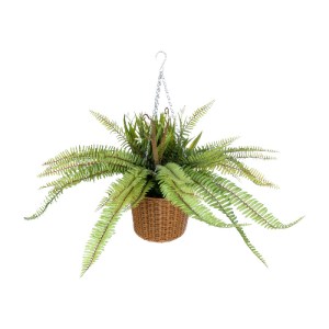 glo-20629-20629_2 GLOBOSTAR® ARTIFICIAL GARDEN FERN HANGING BOUQUET PLANT 20629 ΤΕΧΝΗΤΟ ΚΡΕΜΑΣΤΟ ΔΙΑΚΟΣΜΗΤΙΚ