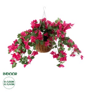 glo-20634-20634_0 GLOBOSTAR® ARTIFICIAL GARDEN RHODODENDRON HANGING PLANT 20634 ΤΕΧΝΗΤΟ ΚΡΕΜΑΣΤΟ ΔΙΑΚΟΣΜΗΤΙΚ