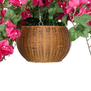 glo-20634-20634_5 GLOBOSTAR® ARTIFICIAL GARDEN RHODODENDRON HANGING PLANT 20634 ΤΕΧΝΗΤΟ ΚΡΕΜΑΣΤΟ ΔΙΑΚΟΣΜΗΤΙΚ