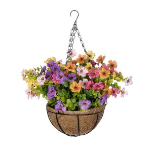 glo-20635-20635_2 GLOBOSTAR® ARTIFICIAL GARDEN GERBERA HANGING PLANT 20635 ΤΕΧΝΗΤΟ ΚΡΕΜΑΣΤΟ ΔΙΑΚΟΣΜΗΤΙΚΟ ΦΥΤ