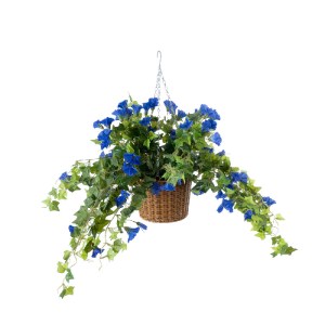 glo-20636-20636_2 GLOBOSTAR® ARTIFICIAL GARDEN MORNING GLORY HANGING PLANT 20636 ΤΕΧΝΗΤΟ ΚΡΕΜΑΣΤΟ ΔΙΑΚΟΣΜΗΤΙ