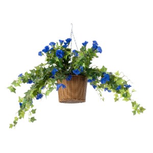 glo-20636-20636_4 GLOBOSTAR® ARTIFICIAL GARDEN MORNING GLORY HANGING PLANT 20636 ΤΕΧΝΗΤΟ ΚΡΕΜΑΣΤΟ ΔΙΑΚΟΣΜΗΤΙ