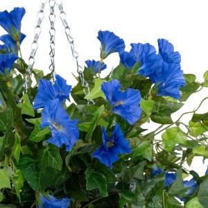 glo-20636-20636_5 GLOBOSTAR® ARTIFICIAL GARDEN MORNING GLORY HANGING PLANT 20636 ΤΕΧΝΗΤΟ ΚΡΕΜΑΣΤΟ ΔΙΑΚΟΣΜΗΤΙ