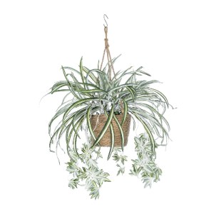 glo-20638-20638_3 GLOBOSTAR® ARTIFICIAL GARDEN CHLOROPHYTUM COMOSUM HANGING PLANT 20638 ΤΕΧΝΗΤΟ ΚΡΕΜΑΣΤΟ ΔΙΑ