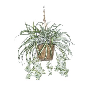 glo-20638-20638_4 GLOBOSTAR® ARTIFICIAL GARDEN CHLOROPHYTUM COMOSUM HANGING PLANT 20638 ΤΕΧΝΗΤΟ ΚΡΕΜΑΣΤΟ ΔΙΑ