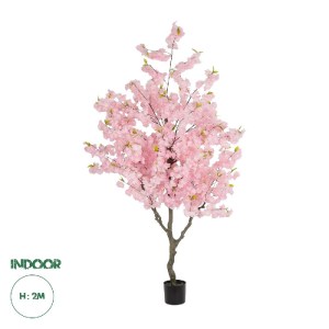 glo-20678-20678_00 GLOBOSTAR® ARTIFICIAL GARDEN PINK CHERRY BLOSSOM TREE 20678 ΤΕΧΝΗΤΟ ΔΙΑΚΟΣΜΗΤΙΚΟ ΔΕΝΤΡΟ ΡΟΖ ΑΝΘΟΣ ΚΕΡΑΣΙΑΣ Υ200CM