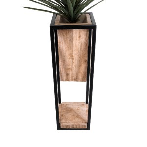 glo-20752-20752_4 GLOBOSTAR® ARTIFICIAL GARDEN CASSIANO 20752 ΕΠΙΔΑΠΕΔΙΟ ΜΕΤΑΛΛΙΚΟ ΤΣΙΜΕΝΤΕΝΙΟ ΚΑΣΠΩ ΓΛΑΣΤΡΑ