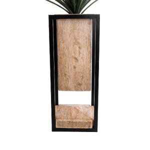 glo-20753-20753_5 GLOBOSTAR® ARTIFICIAL GARDEN CASSIANO 20753 ΕΠΙΔΑΠΕΔΙΟ ΜΕΤΑΛΛΙΚΟ ΤΣΙΜΕΝΤΕΝΙΟ ΚΑΣΠΩ ΓΛΑΣΤΡΑ