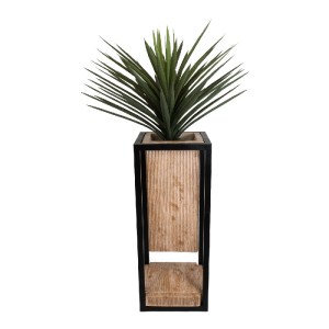 glo-20753-20753_6 GLOBOSTAR® ARTIFICIAL GARDEN CASSIANO 20753 ΕΠΙΔΑΠΕΔΙΟ ΜΕΤΑΛΛΙΚΟ ΤΣΙΜΕΝΤΕΝΙΟ ΚΑΣΠΩ ΓΛΑΣΤΡΑ