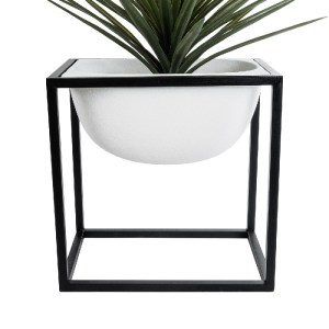 glo-20754-20754_3 GLOBOSTAR® ARTIFICIAL GARDEN FIORI 20754 ΕΠΙΔΑΠΕΔΙΟ ΜΕΤΑΛΛΙΚΟ ΤΣΙΜΕΝΤΕΝΙΟ ΚΑΣΠΩ ΓΛΑΣΤΡΑ - 