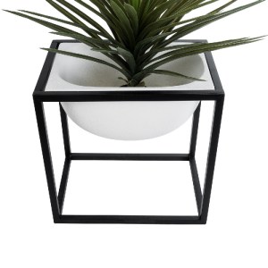 glo-20754-20754_5 GLOBOSTAR® ARTIFICIAL GARDEN FIORI 20754 ΕΠΙΔΑΠΕΔΙΟ ΜΕΤΑΛΛΙΚΟ ΤΣΙΜΕΝΤΕΝΙΟ ΚΑΣΠΩ ΓΛΑΣΤΡΑ - 
