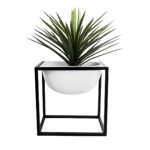 glo-20754-20754_6 GLOBOSTAR® ARTIFICIAL GARDEN FIORI 20754 ΕΠΙΔΑΠΕΔΙΟ ΜΕΤΑΛΛΙΚΟ ΤΣΙΜΕΝΤΕΝΙΟ ΚΑΣΠΩ ΓΛΑΣΤΡΑ - 
