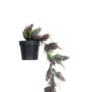 glo-20870-20870_4 GLOBOSTAR® ARTIFICIAL GARDEN HANGING BROWN PINE CONE 20870 - ΤΕΧΝΗΤΟ ΚΡΕΜΑΣΤΟ ΔΙΑΚΟΣΜΗΤΙΚΟ