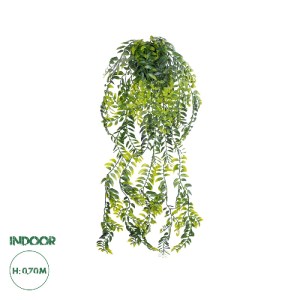 glo-20877-20877_0 GLOBOSTAR® ARTIFICIAL GARDEN HANGING FERN 20877 - ΤΕΧΝΗΤΟ ΚΡΕΜΑΣΤΟ ΔΙΑΚΟΣΜΗΤΙΚΟ ΦΥΤΟ ΦΤΕΡΗ