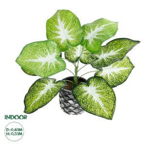 glo-20890-20890_0 GLOBOSTAR® ARTIFICIAL GARDEN CALADIUM 20890 ΤΕΧΝΗΤΟ ΔΙΑΚΟΣΜΗΤΙΚΟ ΦΥΤΟ ΤΡΟΠΙΚΟ ΦΥΤΟ  Φ40 X 