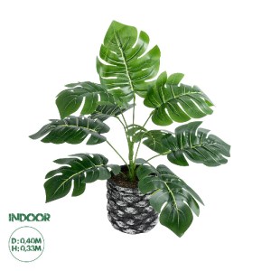 glo-20893-20893_0 GLOBOSTAR® ARTIFICIAL GARDEN MONSTERA 20893 - ΤΕΧΝΗΤΟ ΔΙΑΚΟΣΜΗΤΙΚΟ ΦΥΤΟ ΜΟΝΣΤΕΡΑ Φ40 X Υ33