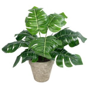 glo-20895-20895_2 GLOBOSTAR® ARTIFICIAL GARDEN MONSTERA POTTED PLANT 20895 - ΔΙΑΚΟΣΜΗΤΙΚΟ ΦΥΤΟ ΜΟΝΣΤΕΡΑ Φ40 