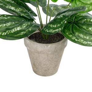 glo-20896-20896_4 GLOBOSTAR® ARTIFICIAL GARDEN SILVER POTHOS POTTED PLANT 20896 ΔΙΑΚΟΣΜΗΤΙΚΟ ΦΥΤΟ ΠΟΘΟΣ Φ40 