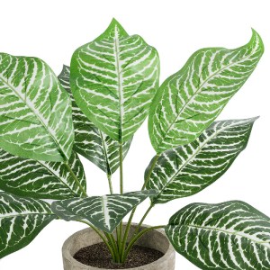 glo-20898-20898_3 GLOBOSTAR® ARTIFICIAL GARDEN ZEBRA POTTED PLANT 20898 ΔΙΑΚΟΣΜΗΤΙΚΟ ΦΥΤΟ ΖΕΜΠΡΑ Φ40 X Υ33CM