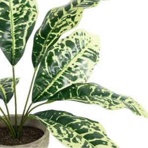 glo-20902-20902_3 GLOBOSTAR® ARTIFICIAL GARDEN YELLOW AGLAONEMA POTTED PLANT 20902 ΔΙΑΚΟΣΜΗΤΙΚΟ ΦΥΤΟ ΚΙΤΡΙΝΟ
