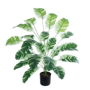 glo-20918-20918_2 GLOBOSTAR® ARTIFICIAL GARDEN BANANA ZEBRA PLANT 20918 - ΔΙΑΚΟΣΜΗΤΙΚΟ ΦΥΤΟ ΜΠΑΝΑΝΙΑ ΖΕΒΡΑ Φ