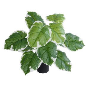 glo-20931-20931_2 GLOBOSTAR® ARTIFICIAL GARDEN WHITE HOSTA PLANT 20931 ΔΙΑΚΟΣΜΗΤΙΚΟ ΦΥΤΟ ΛΕΥΚΗ  ΧΟΣΤΑ Φ60 X 