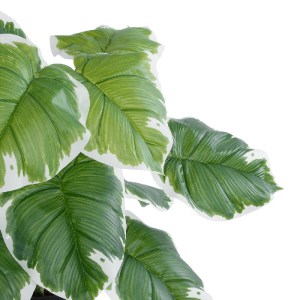 glo-20931-20931_3 GLOBOSTAR® ARTIFICIAL GARDEN WHITE HOSTA PLANT 20931 ΔΙΑΚΟΣΜΗΤΙΚΟ ΦΥΤΟ ΛΕΥΚΗ  ΧΟΣΤΑ Φ60 X 