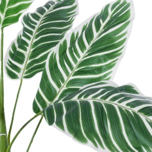 glo-20943-20943_3 GLOBOSTAR® ARTIFICIAL GARDEN WHITE ZEBRA PLANT 20943 ΤΕΧΝΗΤΟ ΔΙΑΚΟΣΜΗΤΙΚΟ ΦΥΤΟ ΛΕΥΚΗ ΖΕΒΡΑ