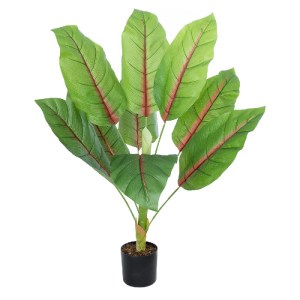 glo-20944-20944_2 GLOBOSTAR® ARTIFICIAL GARDEN BLOOD BANANA PLANT 20944 - ΔΙΑΚΟΣΜΗΤΙΚΟ ΦΥΤΟ ΑΙΜΑΤΟΦΥΛΛΗ ΜΠΑΝ