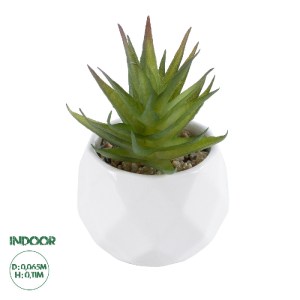 glo-20982-20982_0 GLOBOSTAR® ARTIFICIAL GARDEN SUCCULENT ALOE 20982 ΔΙΑΚΟΣΜΗΤΙΚΟ ΦΥΤΟ ΠΑΧΥΦΥΤΟ ΑΛΟΗ Υ11CM