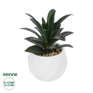 glo-20983-20983_0 GLOBOSTAR® ARTIFICIAL GARDEN SUCCULENT ALOE POTTED PLANT 20983 ΔΙΑΚΟΣΜΗΤΙΚΟ ΦΥΤΟ ΑΛΟΗΣ Φ9 