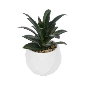 glo-20983-20983_2 GLOBOSTAR® ARTIFICIAL GARDEN SUCCULENT ALOE POTTED PLANT 20983 ΔΙΑΚΟΣΜΗΤΙΚΟ ΦΥΤΟ ΑΛΟΗΣ Φ9 