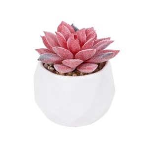 glo-20989-20989_2 GLOBOSTAR® ARTIFICIAL GARDEN SUCCULENT SEDEVERIA POTTED PLANT 20989 ΔΙΑΚΟΣΜΗΤΙΚΟ ΦΥΤΟ ΣΕΔΕ