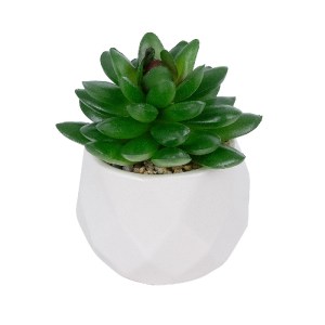 glo-21002-21002_2 GLOBOSTAR® ARTIFICIAL GARDEN SUCCULENT SEDEVERIA POTTED PLANT 21002 ΔΙΑΚΟΣΜΗΤΙΚΟ ΦΥΤΟ ΣΕΔΕ