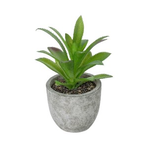 glo-21012-21012_2 GLOBOSTAR® ARTIFICIAL GARDEN SUCCULENT ALOE POTTED PLANT 21012 ΔΙΑΚΟΣΜΗΤΙΚΟ ΦΥΤΟ ΑΛΟΗ  Φ9 