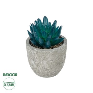 glo-21018-21018_0 GLOBOSTAR® ARTIFICIAL GARDEN SUCCULENT SEDEVERIA POTTED PLANT 21018 ΔΙΑΚΟΣΜΗΤΙΚΟ ΦΥΤΟ ΣΕΔΕ