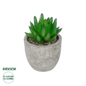 glo-21019-21019_0 GLOBOSTAR® ARTIFICIAL GARDEN SUCCULENT SEDEVERIA POTTED PLANT 21019 ΔΙΑΚΟΣΜΗΤΙΚΟ ΦΥΤΟ ΣΕΔΕ